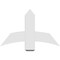 Ekena Millwork Bellingham Architectural Grade PVC Gable Bracket, 36"W x 22 1/2"H x 6"D x 6"F, 15/12 Pitch GBP036X23X0606BEL00 - alternate 4